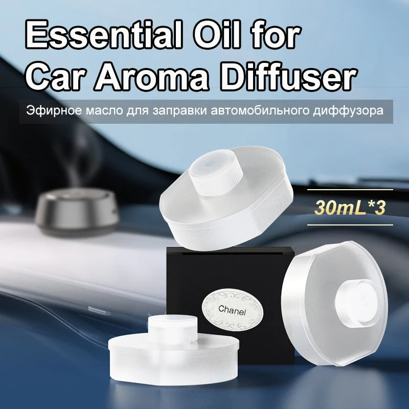 3Pcs 30ml Essential Oil Refill for Car Diffuser | Long Lasting Ocean Scent