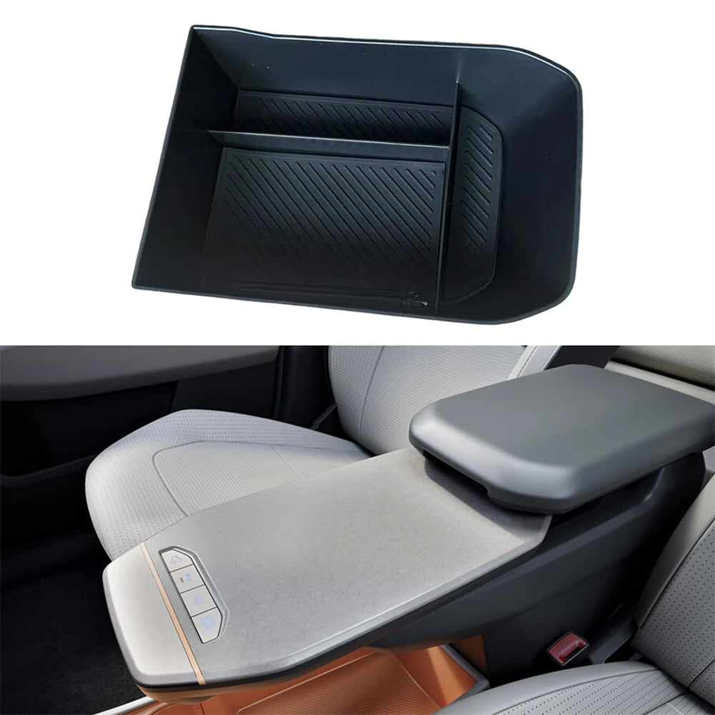 1 Pcs Car Central Console Armrest Front Storage Box Organizer Container Tray For Kia EV3 detail view