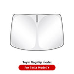 Tesla Model Y 3 Front Window Sunshade | UV Protection Glass Roof Skylight Visor alternate view