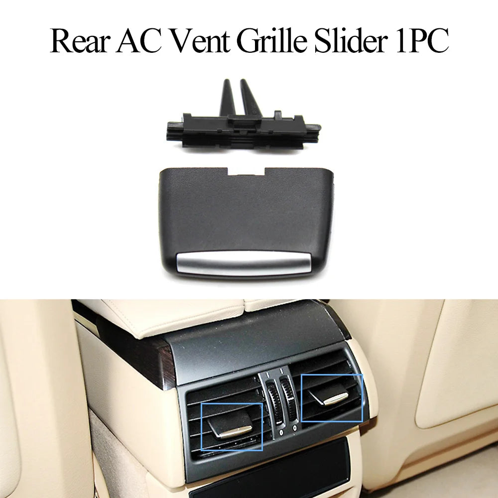 Car Interior Front Rear Center Fresh Air Conditioner AC Vent Grille Slider Tab Clip Repair Kit For BMW X5 E70 X6 E71 E72