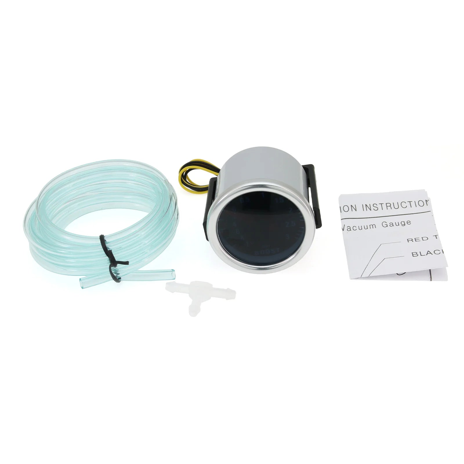 3 Bar Boost Gauge Car Turbo Boost Meter 2" 52mm | Mechanical Boost Indicator for Ga additional angle