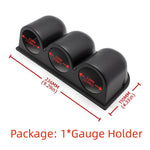 2" 52mm Car Turbo Gauge Set | Boost Water Temp Oil Pressure Tachometer Voltmeter close-up view