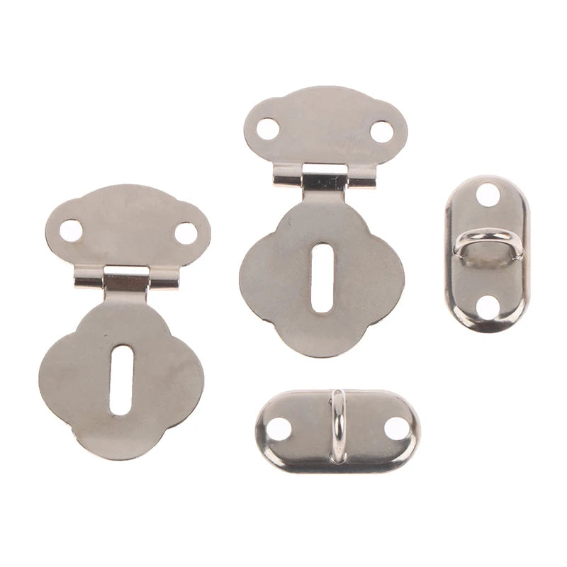 2Pair/Set Lock Hasp Hook Latch Lock Hinge Hardware Lock For Jewelry Box Diary Book Dr alternate view