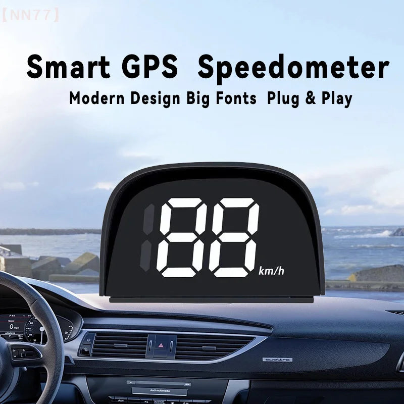 Universal Car Head Up HD Display | GPS Speedometer with Digital HUD Windshield Projector