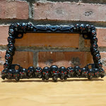 Skull Motorcycle License Plate Frame | American Style Stylish Vehicle Decoration detail view