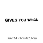 Fun Gives You Wings Carbon Sticker Waterproof Vinyl Funny Crazy Cat Car Sticker Acces alternate view