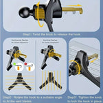 Car Phone Holder Air Vent Clip Mount 17mm Ball Head additional angle