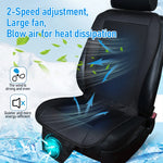 DC 12V 3D Spacer Car Summer Cool Air Seat Cushion With 8Fan Fast Blowing Ventilation Seat Cooling Pa