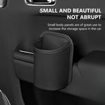 Leather Car Door Cup Holder Storage Bin Black alternate view